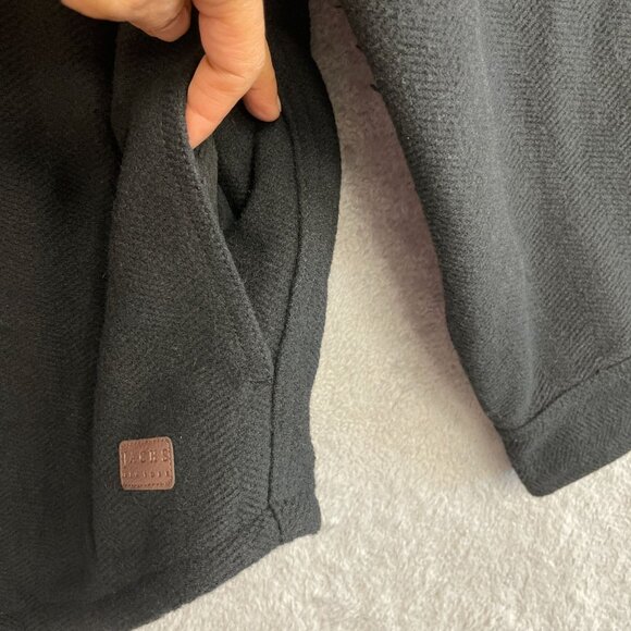 NEW Jachs New York Men's Size L Wool Blend Shirt Jacket Black Sherpa Lining - Picture 8 of 10